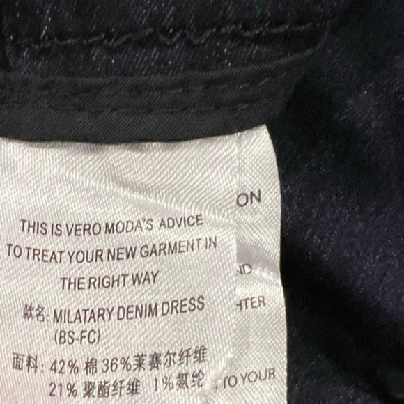 BUNDLE 3 FOR $18- NEW Military Denim Dress Blue Gold Buttons Nautical Coastal XS - Picture 13 of 13